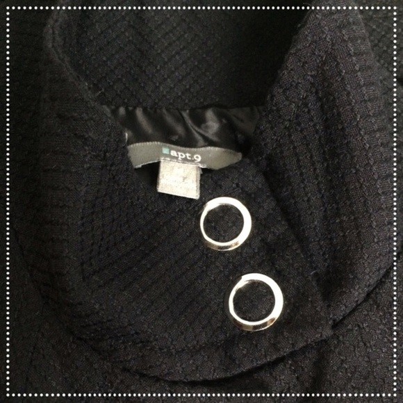 Apt. 9 black cropped jacket - Picture 3 of 4